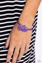 Load image into Gallery viewer, Paparazzi Accessories-Lovestruck Lineup - Purple
