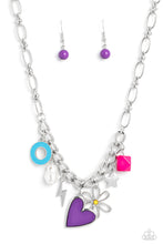 Load image into Gallery viewer, Paparazzi Accessories-Living in CHARM-only - Purple