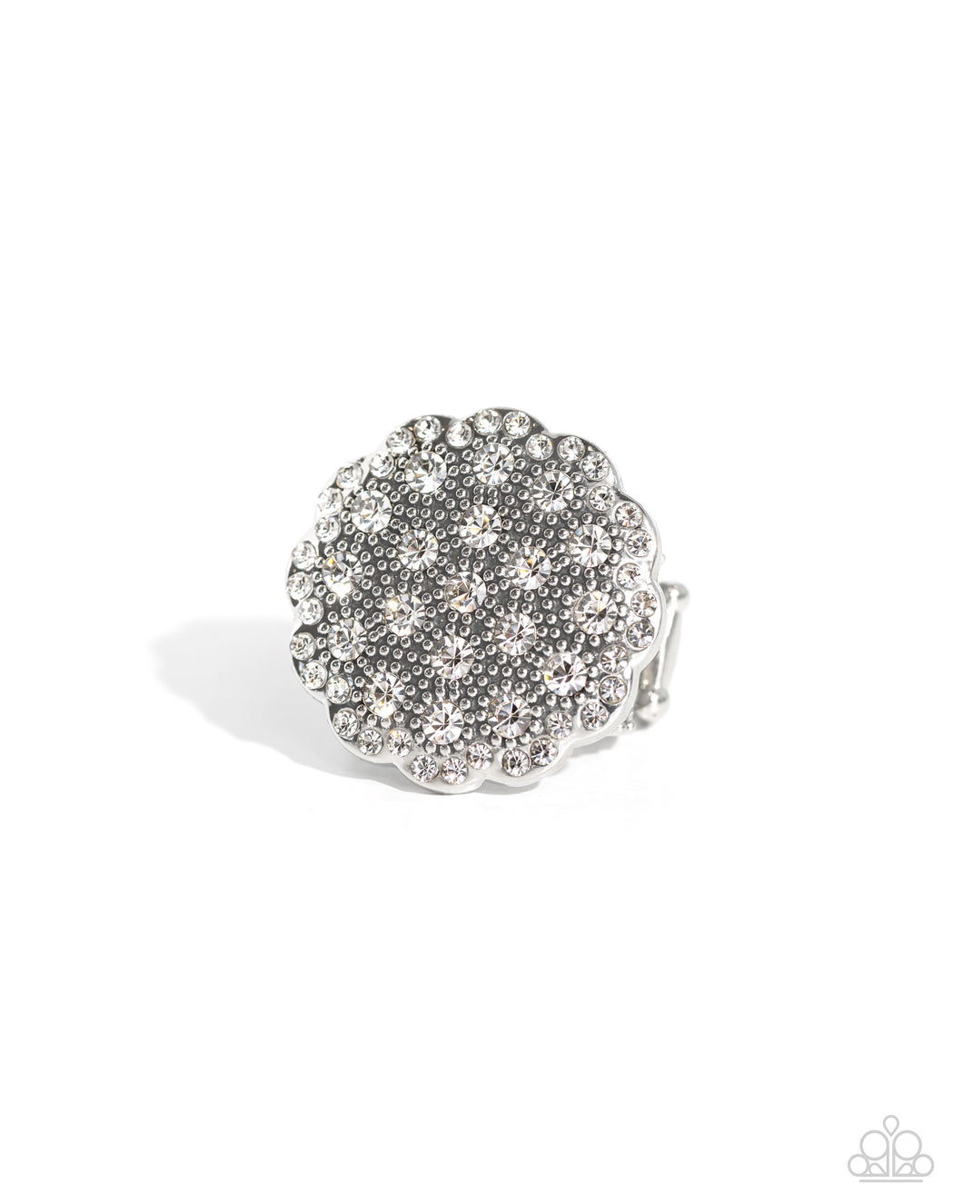 Paparazzi Accessories-Blingy Bouquet - White