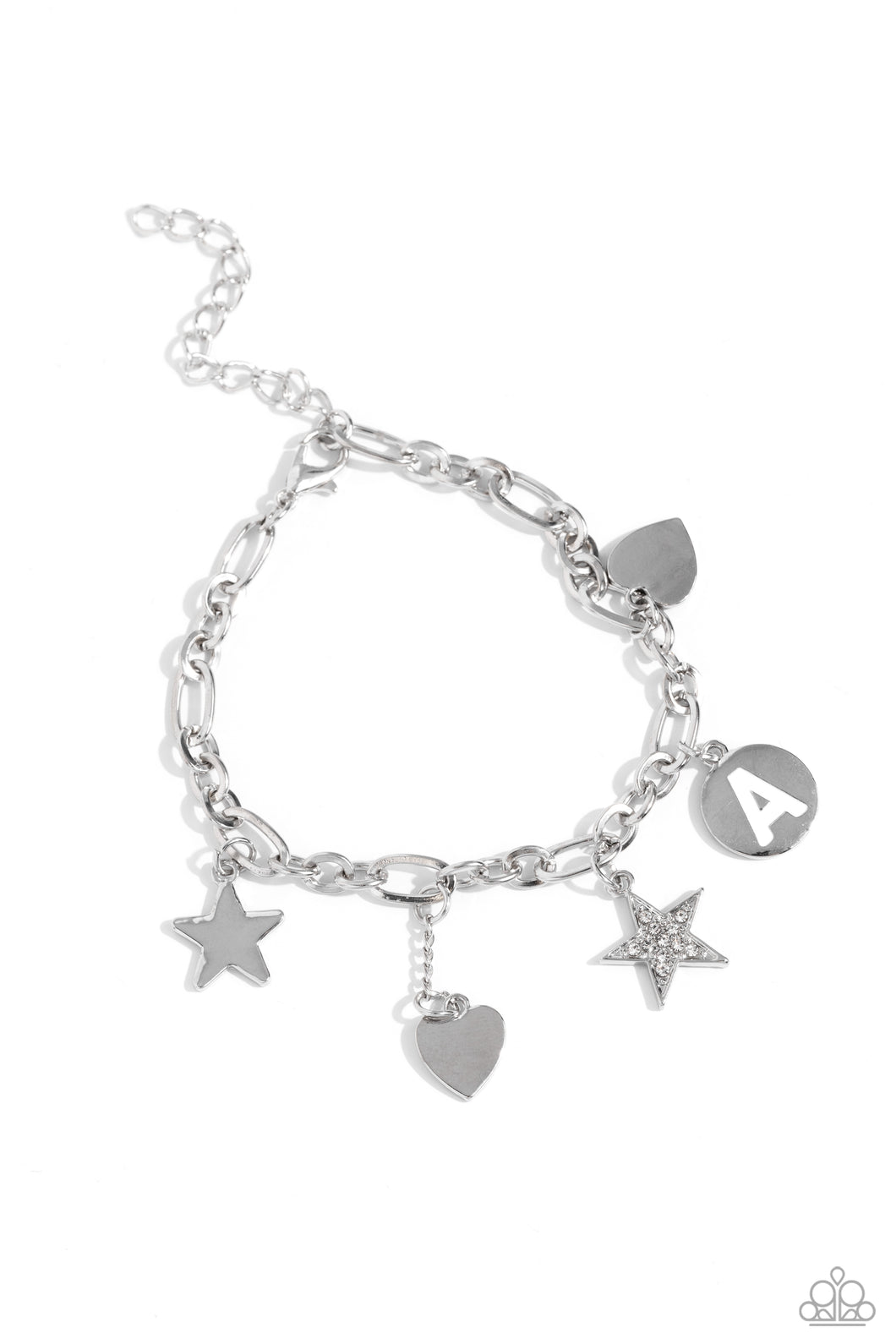 paparazzi Accessories-Legacy Letters - White - A