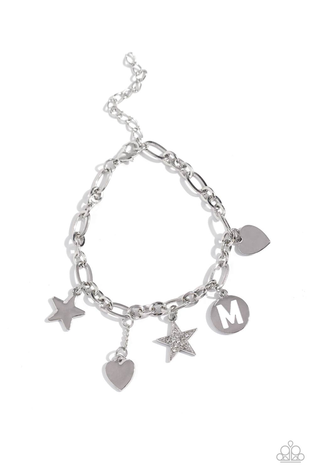 paparazzi Accessories-Legacy Letters - White - M