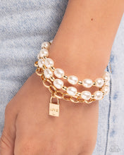 Load image into Gallery viewer, Paparazzi Accessories-LOVE-Locked Legacy - Gold
