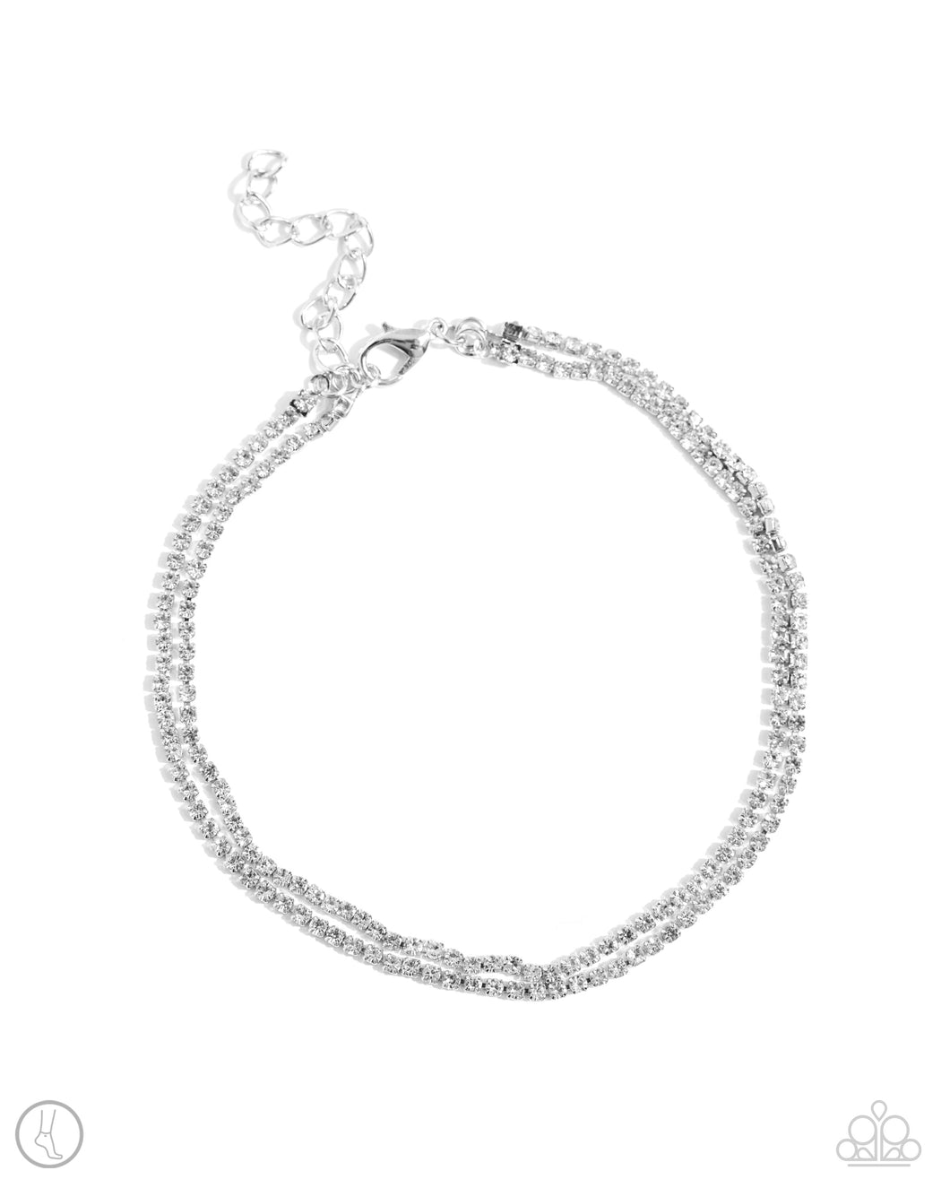 Paparazzi Accessories-Dainty Declaration - White