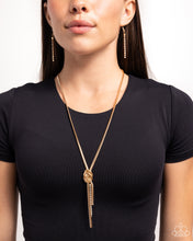 Load image into Gallery viewer, Paparazzi Accessories-Knotted Keeper - Gold
