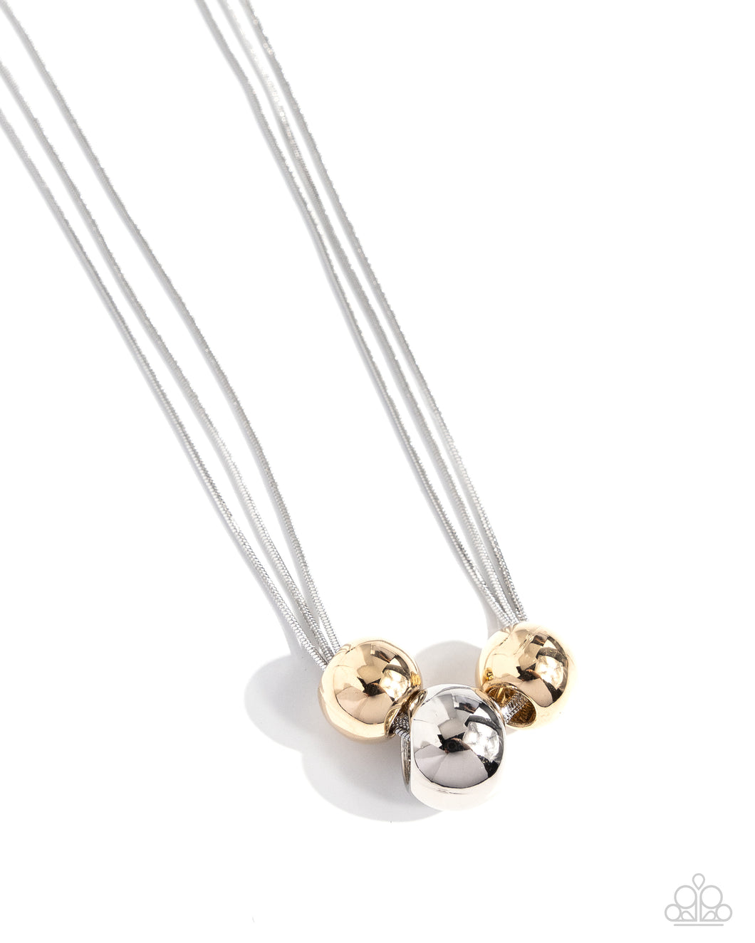 Paparazzi Accessories-Beaming Beads - Silver