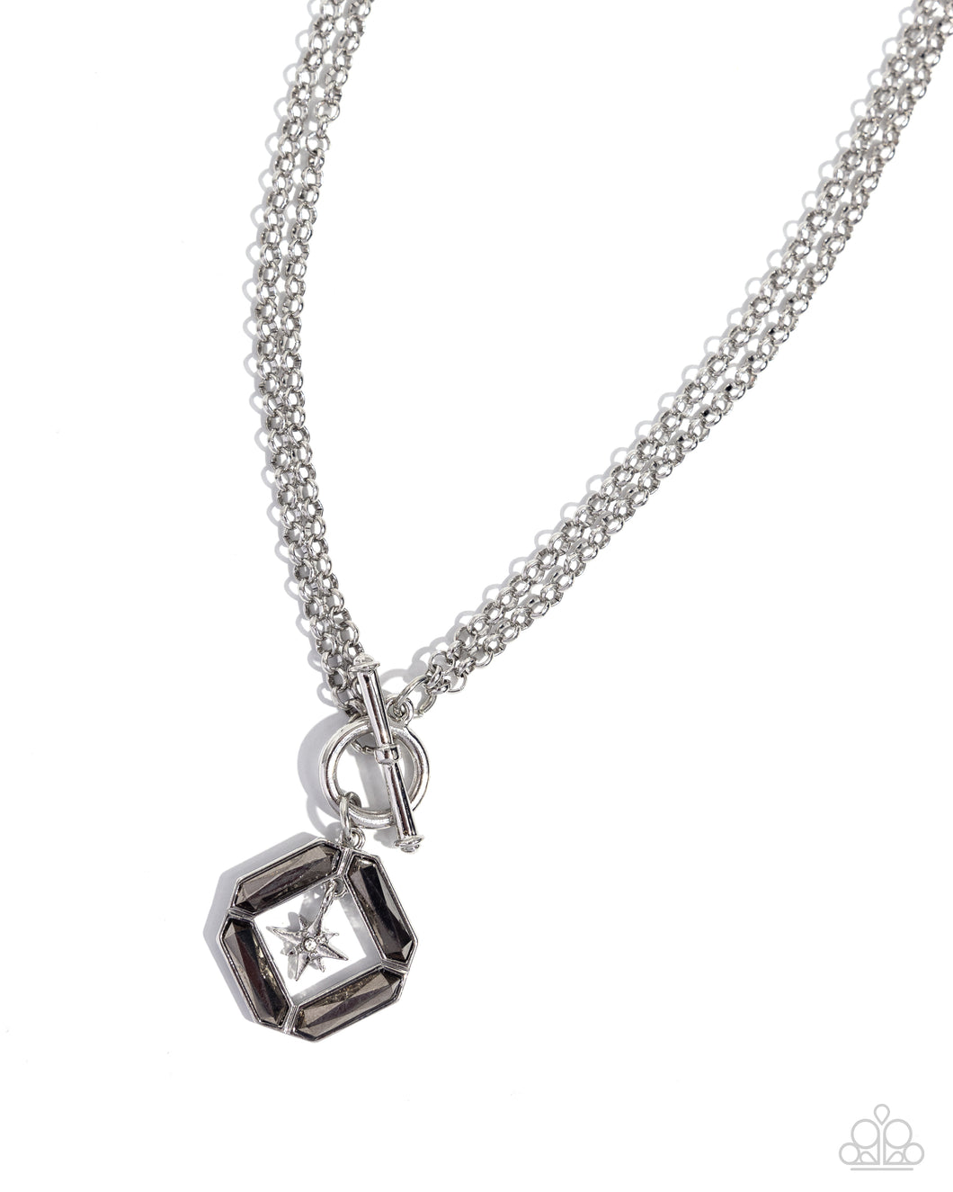 Paparazzi Accessories-Compass Cadenza - Silver