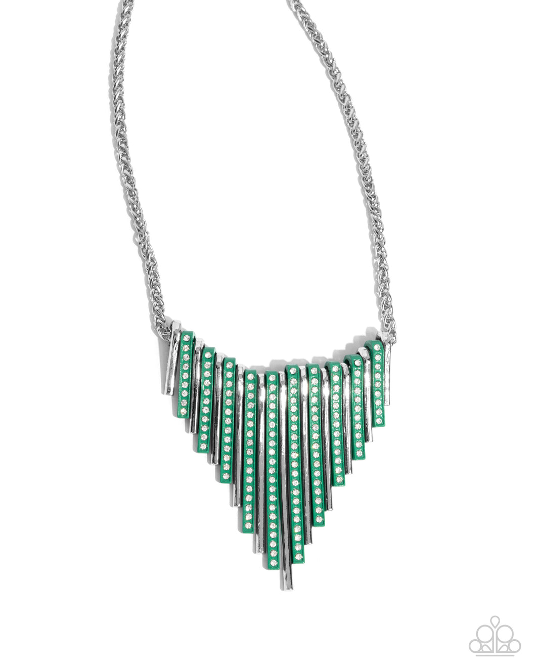 Paparazzi Accessories-Fashionable Fringe - Green