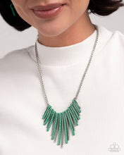 Load image into Gallery viewer, Paparazzi Accessories-Fashionable Fringe - Green
