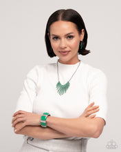 Load image into Gallery viewer, Paparazzi Accessories-Fashionable Fringe - Green

