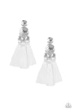 Load image into Gallery viewer, Paparazzi Taj Mahal Tourist - White - Thread Fringe - Earrings
