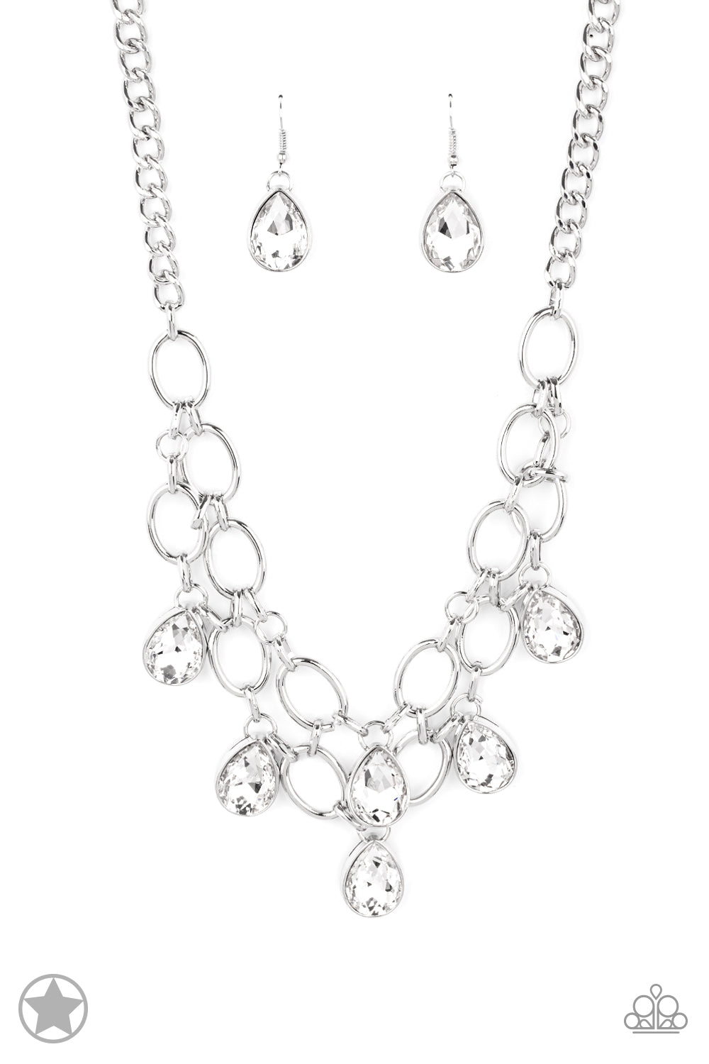 Paparazzi Accessories-Show-Stopping Shimmer - White