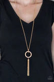 Load image into Gallery viewer, Straight To The Top - Gold Necklace - Paparazzi Accessories
