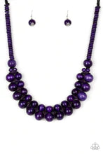 Load image into Gallery viewer, Paparazzi - Caribbean Cover Girl - Purple Wood Necklace
