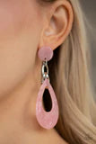 Load image into Gallery viewer, PAPARAZZI &quot;BEACH OASIS&quot; PINK EARRINGS
