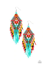 Load image into Gallery viewer, Paparazzi Accessories-Boho Blast Blue-Earrings
