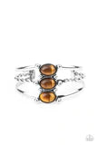 Paparazzi Extra Earthy-Brown Tiger's Eye Cuff