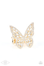 Load image into Gallery viewer, Paparazzi Accessories-Flauntable Flutter - Gold
