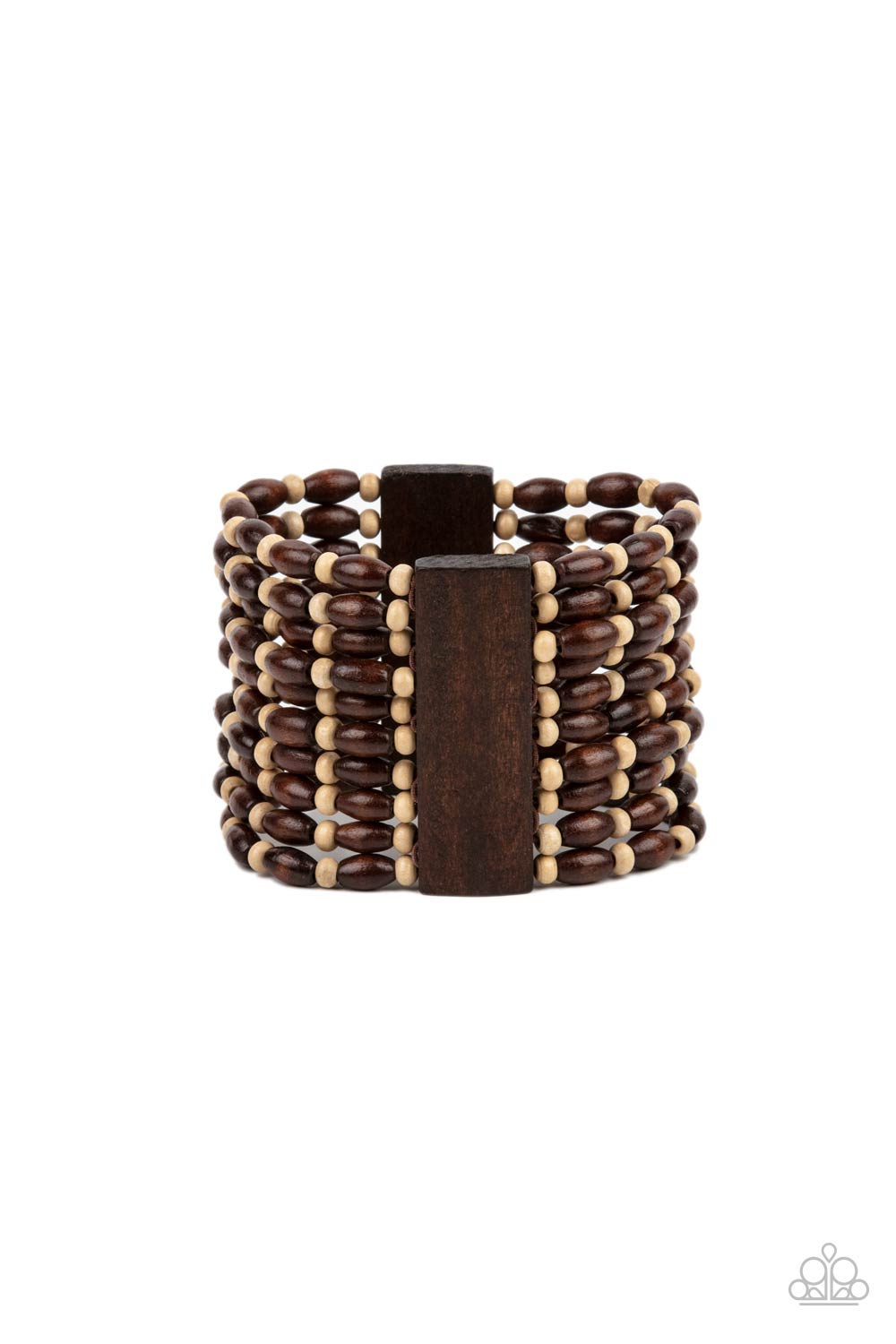 Paparazzi Accessories -Cayman Carnival - Brown-Bracelet
