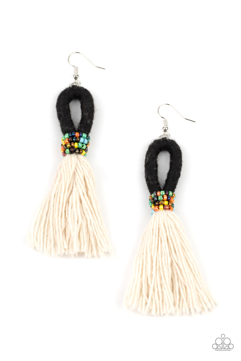 Paparazzi Accessories: The Dustup - Black Earrings