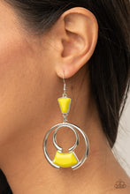 Load image into Gallery viewer, Paparazzi Accessories-Deco Dancing - Yellow-Earring
