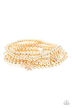 Load image into Gallery viewer, Paparazzi Accessories: American All-Star - Gold Bracelet
