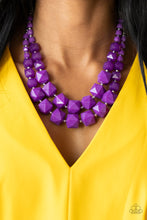 Load image into Gallery viewer, Paparazzi Accessories-Summer Excursion - Purple-Necklace
