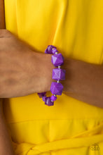 Load image into Gallery viewer, Paparazzi Accessories-Trendsetting Tourist - Purple-Bracelet
