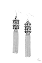Load image into Gallery viewer, Paparazzi Accessories-Tasteful Tassel - Silver-Earrings
