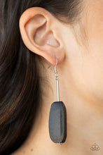 Load image into Gallery viewer, Paparazzi Accessories-Tamarack Trail - Black-Earrings
