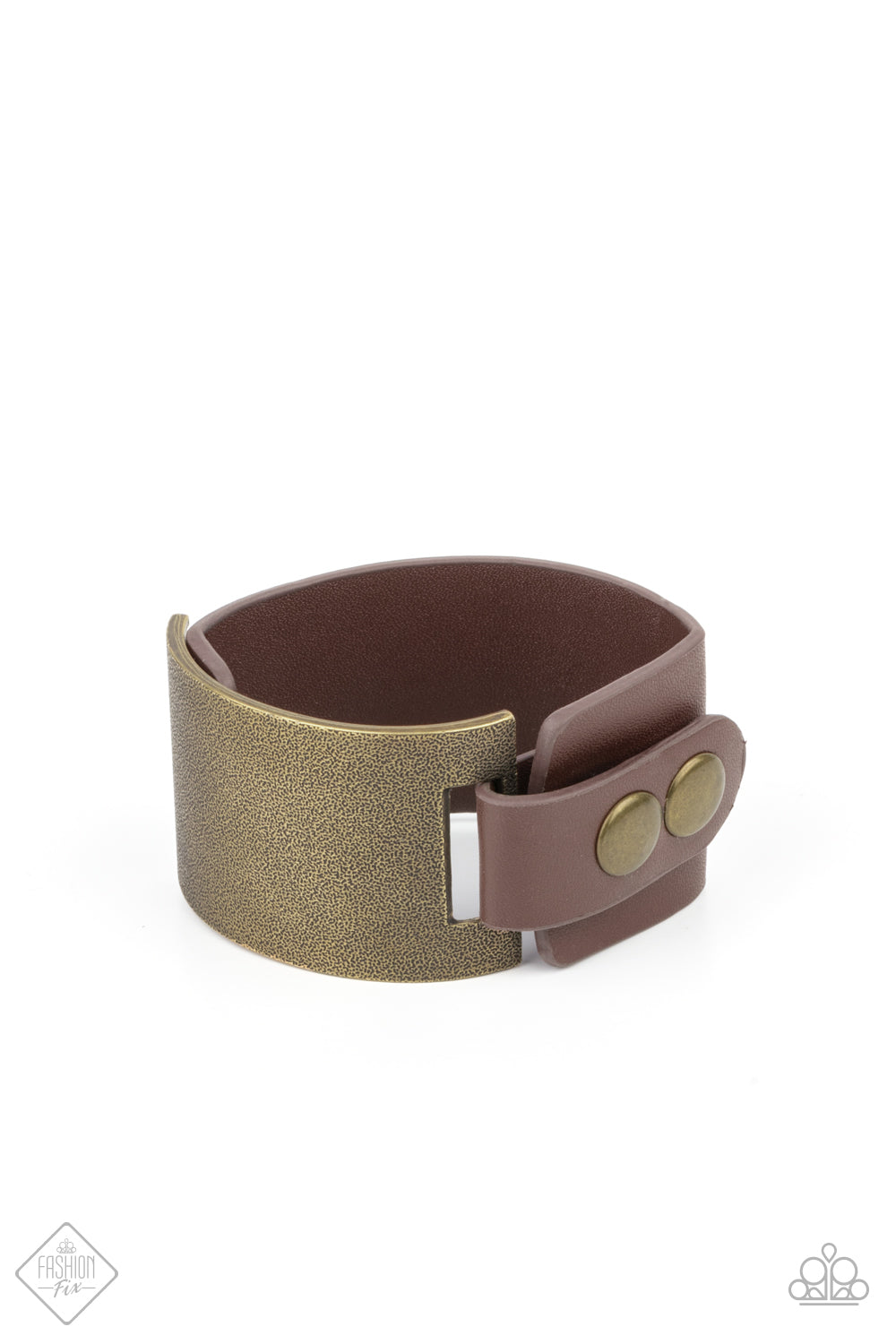 Paparazzi Accessories: Studded Synchronism - Brass Bracelet