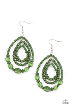 Load image into Gallery viewer, Paparazzi Accessories-Prana Party - Green-Earrings

