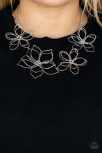 Load image into Gallery viewer, Paparazzi Accessories-Flower Garden Fashionista - Silver-Necklace
