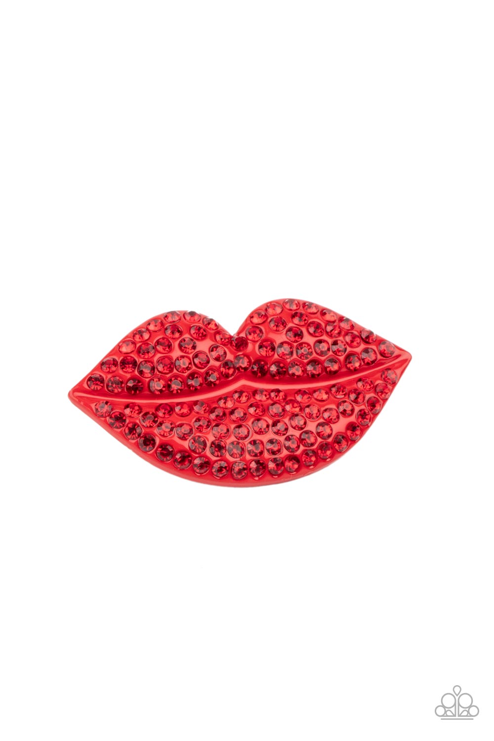 Paparazzi Accessories-HAIR Kiss - Red-Hair Clip