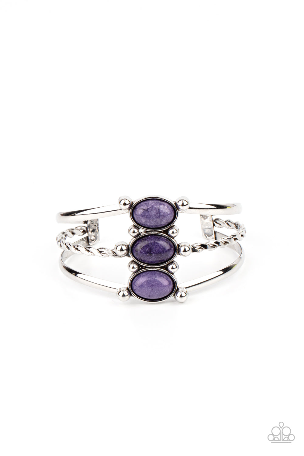 Paparazzi Accessories-Extra Earthy - Purple-Bracelet