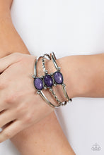 Load image into Gallery viewer, Paparazzi Accessories-Extra Earthy - Purple-Bracelet
