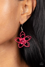 Load image into Gallery viewer, Paparazzi Accessories-Botanical Bonanza - Pink-Earring
