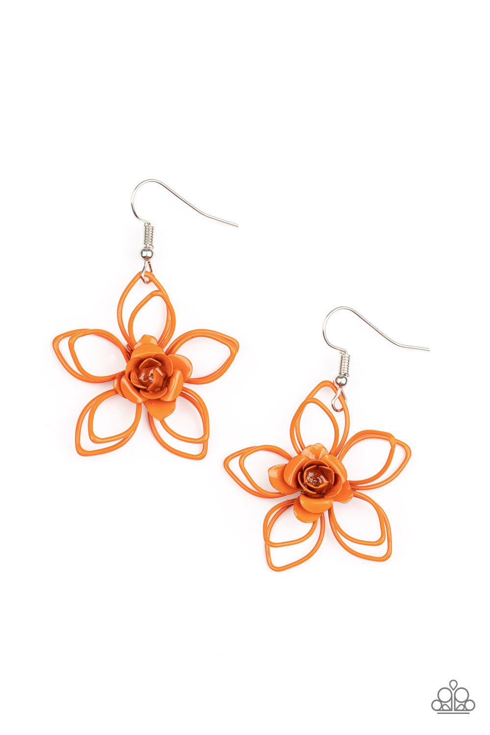 Paparazzi Accessories-Botanical Bonanza - Orange-Earring
