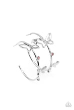Load image into Gallery viewer, Paparazzi Accessories-Full Out Flutter - Pink-Earrings
