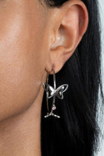 Load image into Gallery viewer, Paparazzi Accessories-Full Out Flutter - Pink-Earrings
