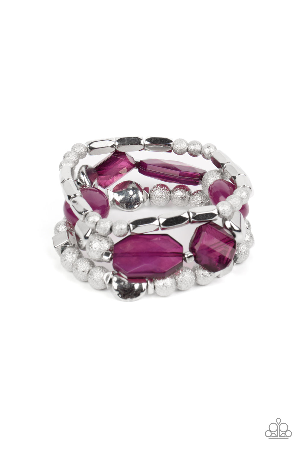 Paparazzi Accessories-Marina Magic- Purple-Bracelet