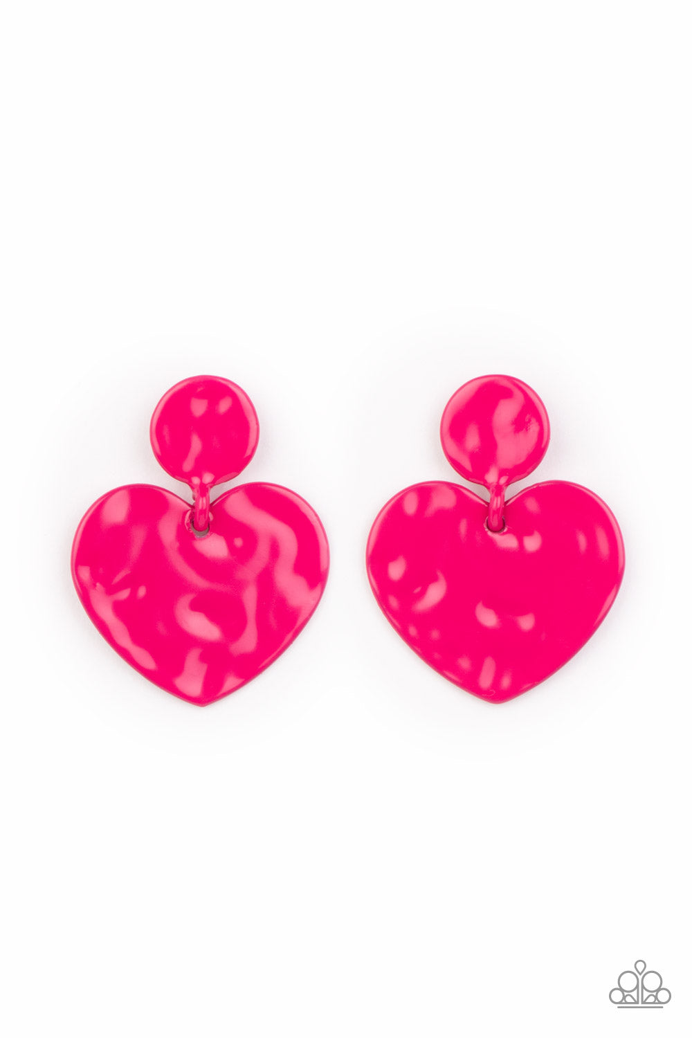 Paparazzi Accessories-Just a Little Crush - Pink-Earring