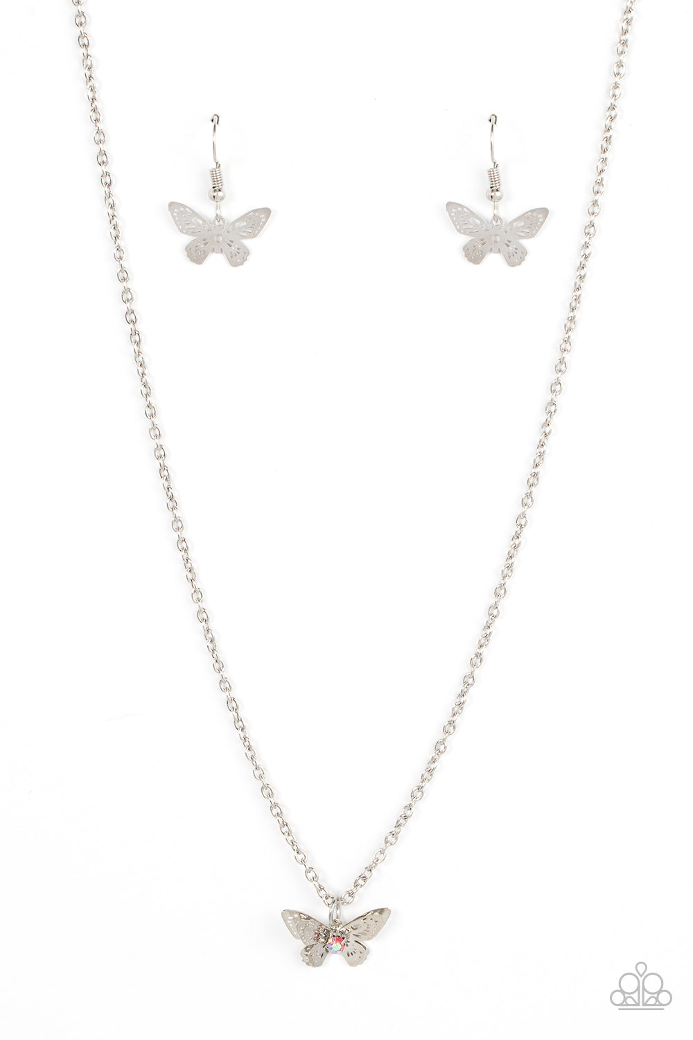Paparazzi Accessories-Flutter Love - Pink-Necklace