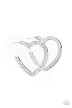 Load image into Gallery viewer, Paparazzi Accessories-AMORE to Love - White-Earring
