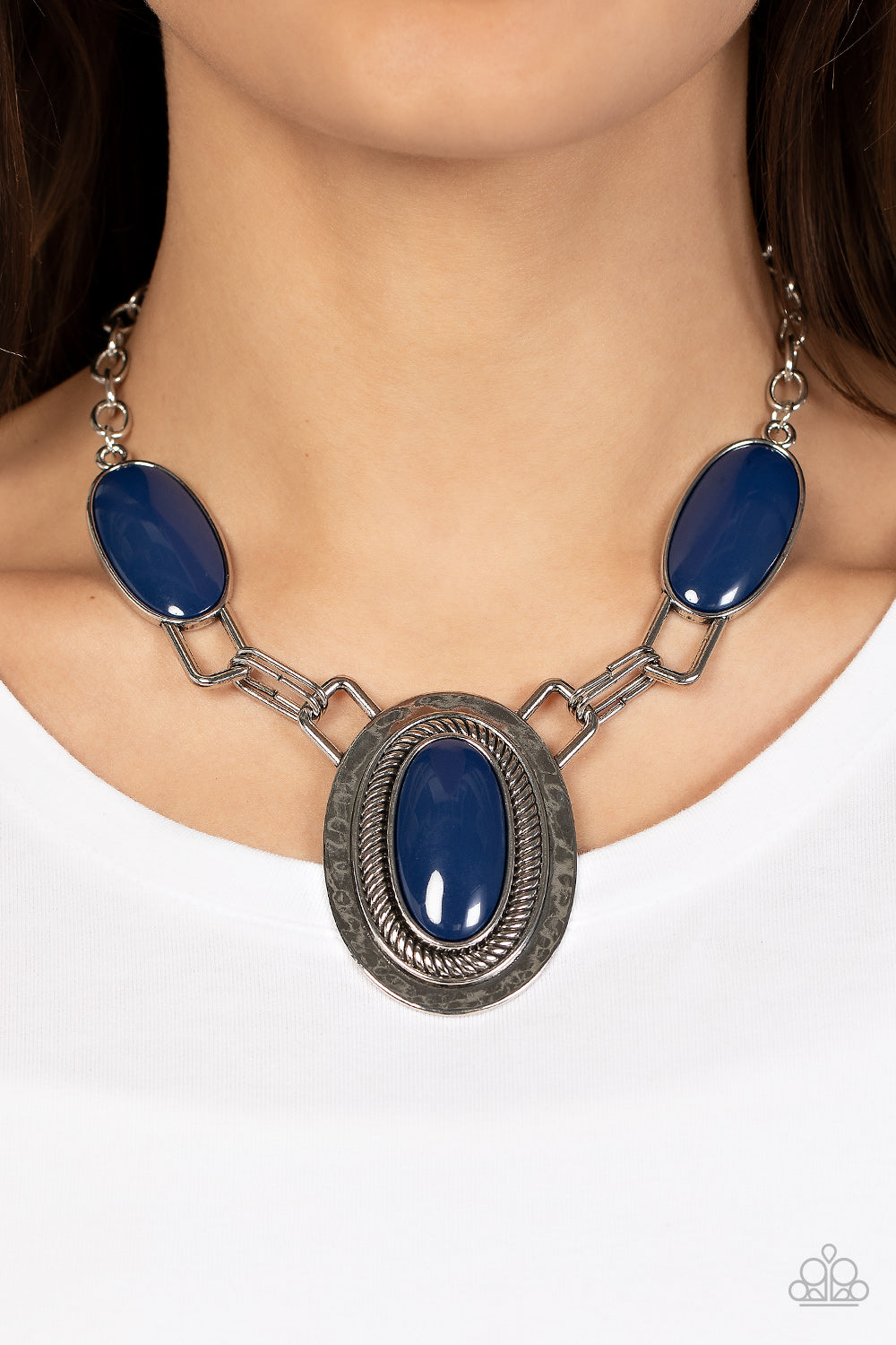 Paparazzi Accessories-Count to TENACIOUS - Blue-Necklace