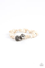 Load image into Gallery viewer, Paparazzi Accessories-Love You to Pieces - White-Bracelet
