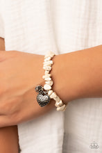 Load image into Gallery viewer, Paparazzi Accessories-Love You to Pieces - White-Bracelet
