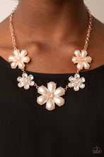 Load image into Gallery viewer, Paparazzi Accessories-Fiercely Flowering - Copper-Necklace

