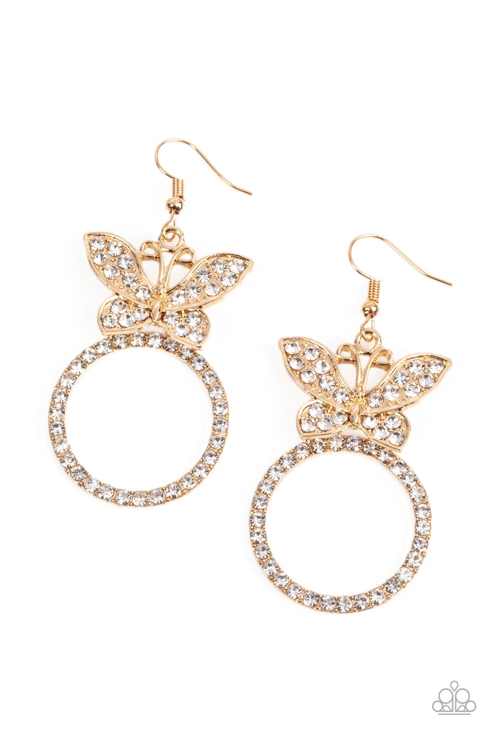 Paparazzi Accessories-Paradise Found - Gold-Earrings