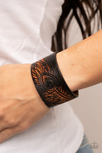 Load image into Gallery viewer, Paparazzi Accessories-Positively Peacock - Black-Bracelet
