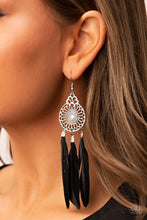 Load image into Gallery viewer, Paparazzi Accessories-Pretty in PLUMES - Black
